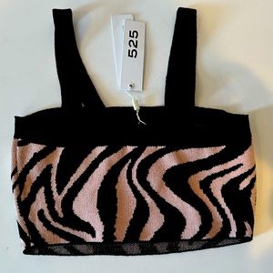 Women’s crop top sweater tank, 525 Born in Bklyn, Sz XS